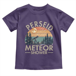 Perseid Meteor Shower Toddler T Shirt Vintage Astronomy Lover