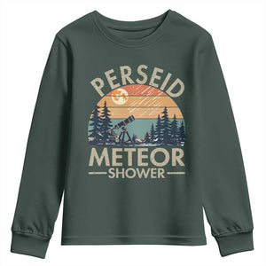 Perseid Meteor Shower Youth Sweatshirt Vintage Astronomy Lover