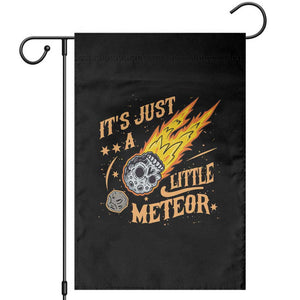 Funny Skull Meteorite Garden Flag Just A Little Meteor