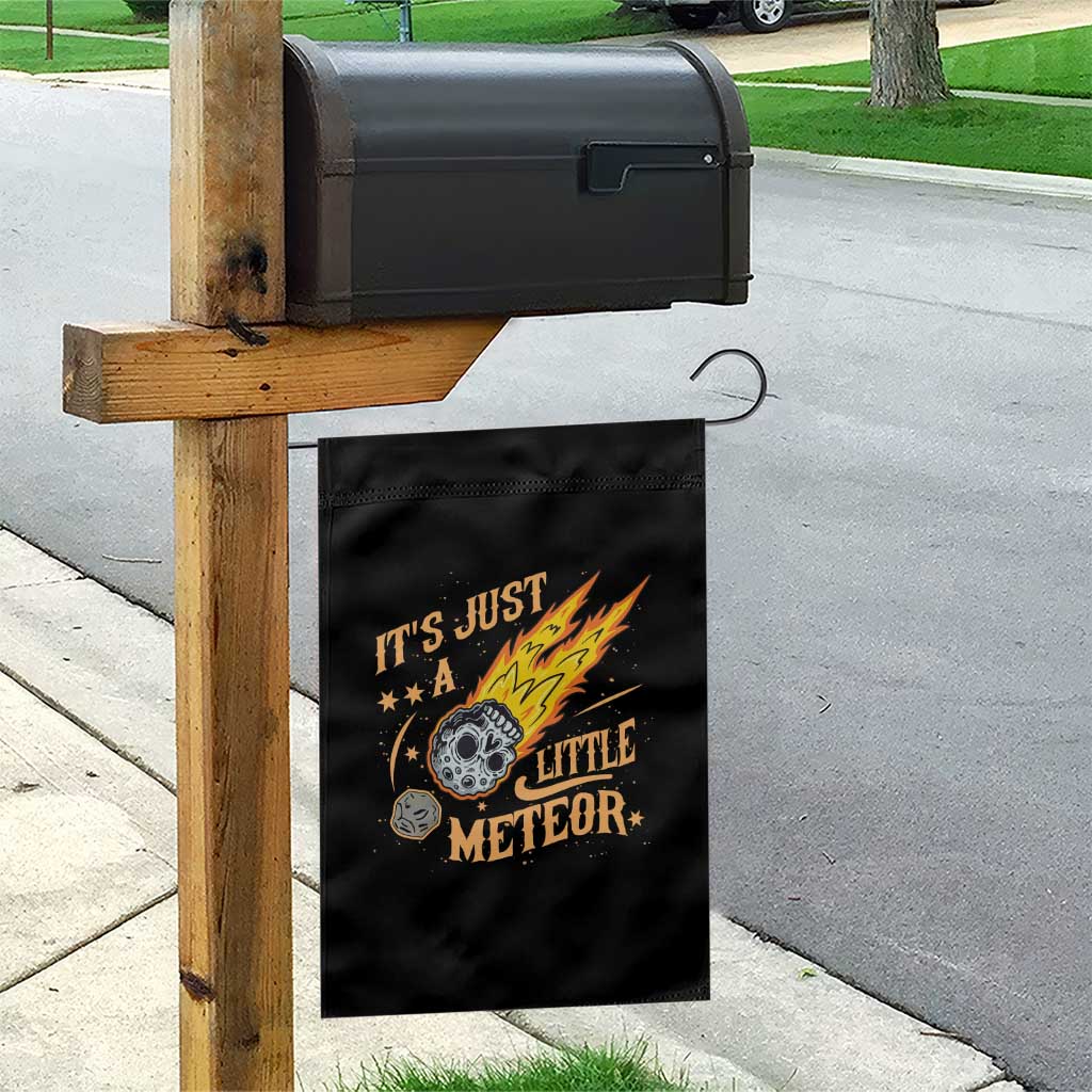 Funny Skull Meteorite Garden Flag Just A Little Meteor