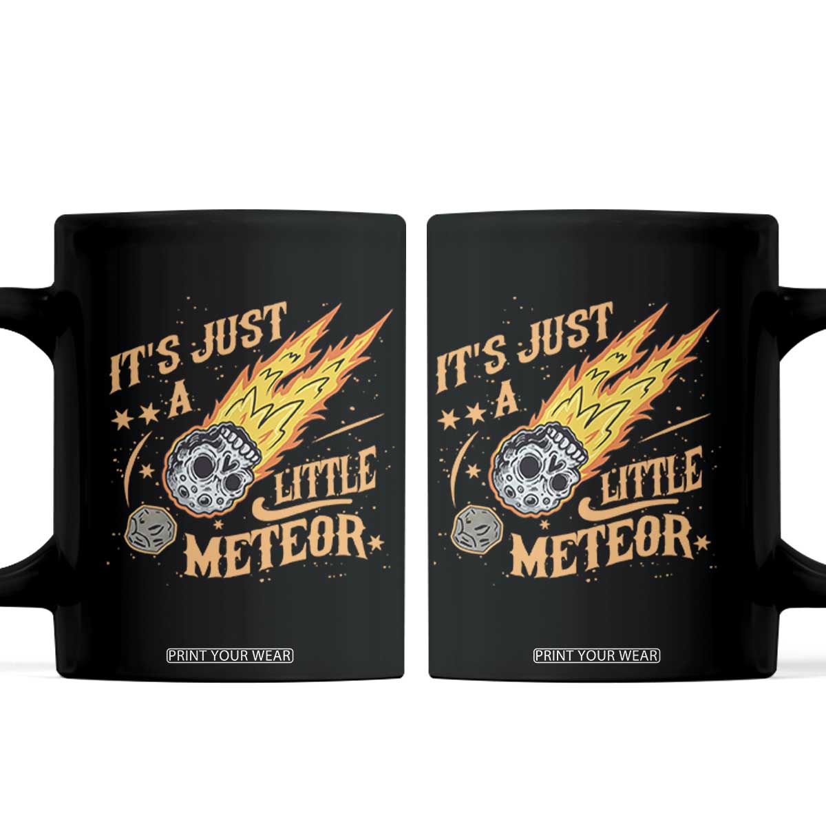 Funny Skull Meteorite Coffee Mug Just A Little Meteor