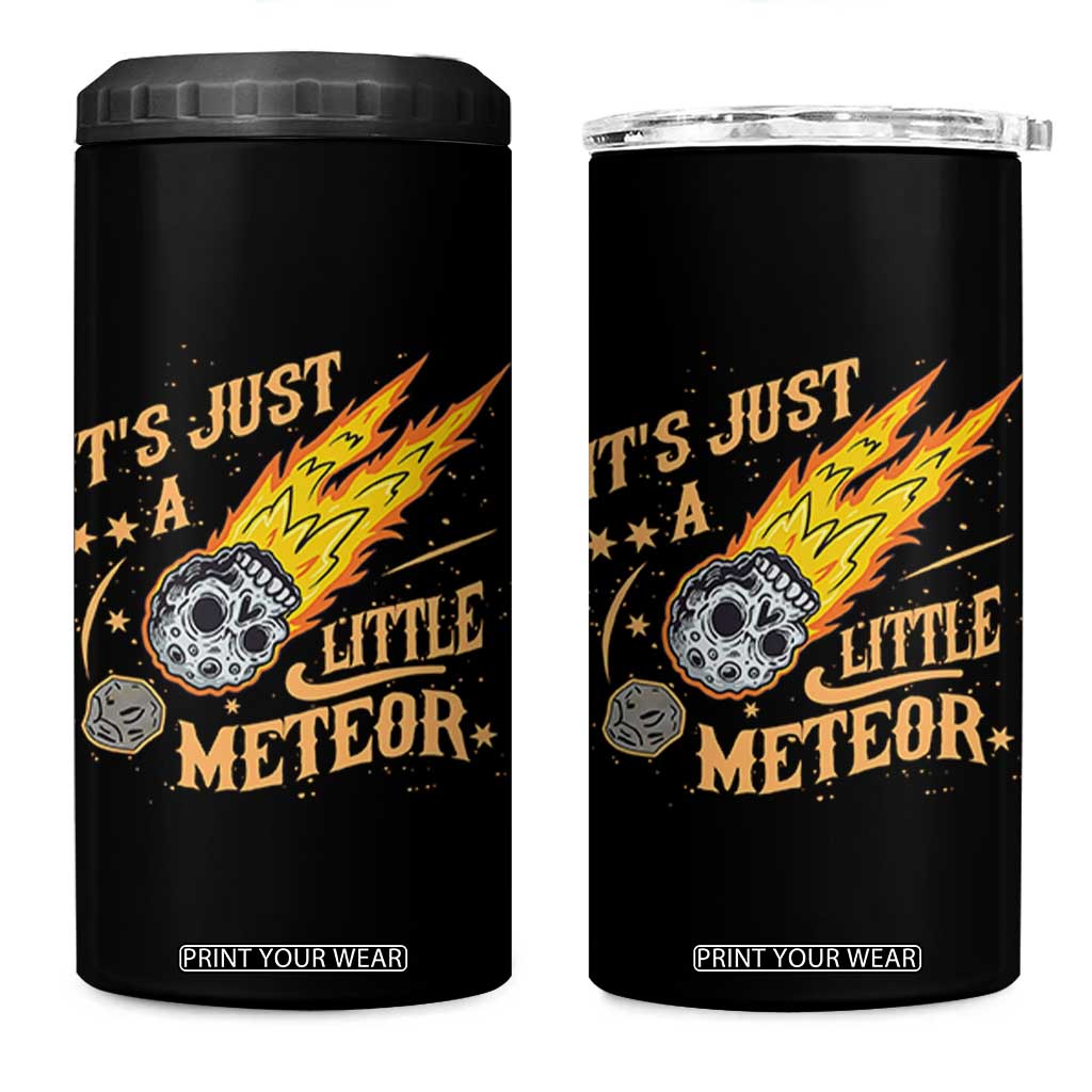 Funny Skull Meteorite 4 in 1 Can Cooler Tumbler Just A Little Meteor