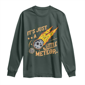 Funny Skull Meteorite Long Sleeve Shirt Just A Little Meteor