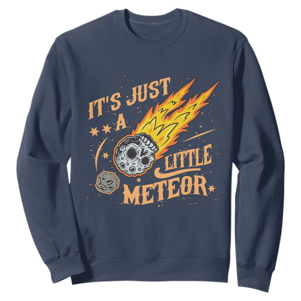 Funny Skull Meteorite Sweatshirt Just A Little Meteor