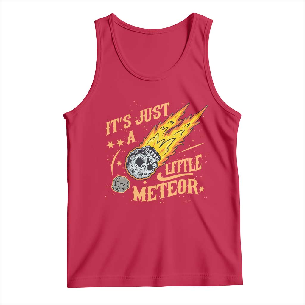 Funny Skull Meteorite Tank Top Just A Little Meteor
