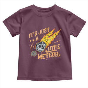 Funny Skull Meteorite Toddler T Shirt Just A Little Meteor