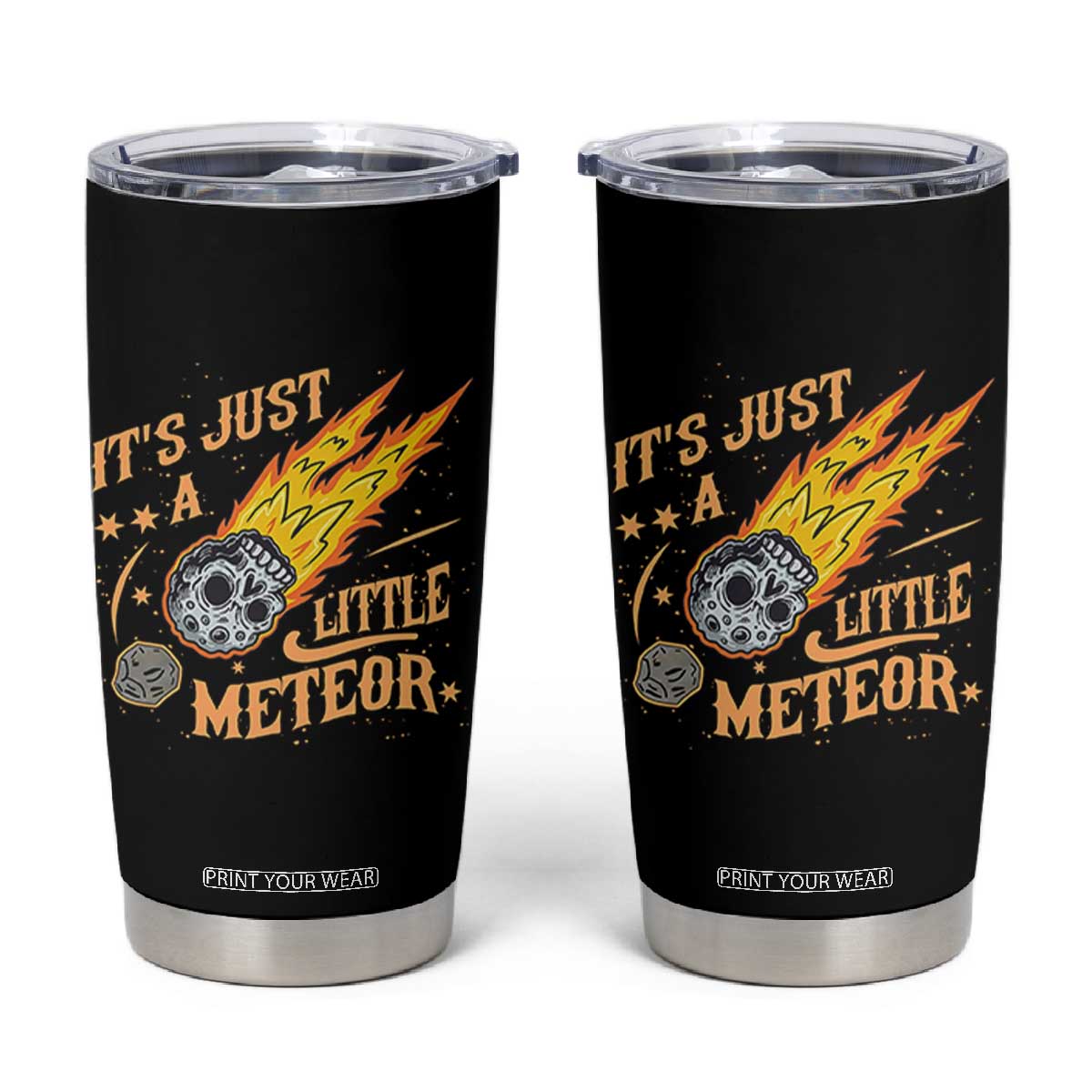 Funny Skull Meteorite Tumbler Cup Just A Little Meteor