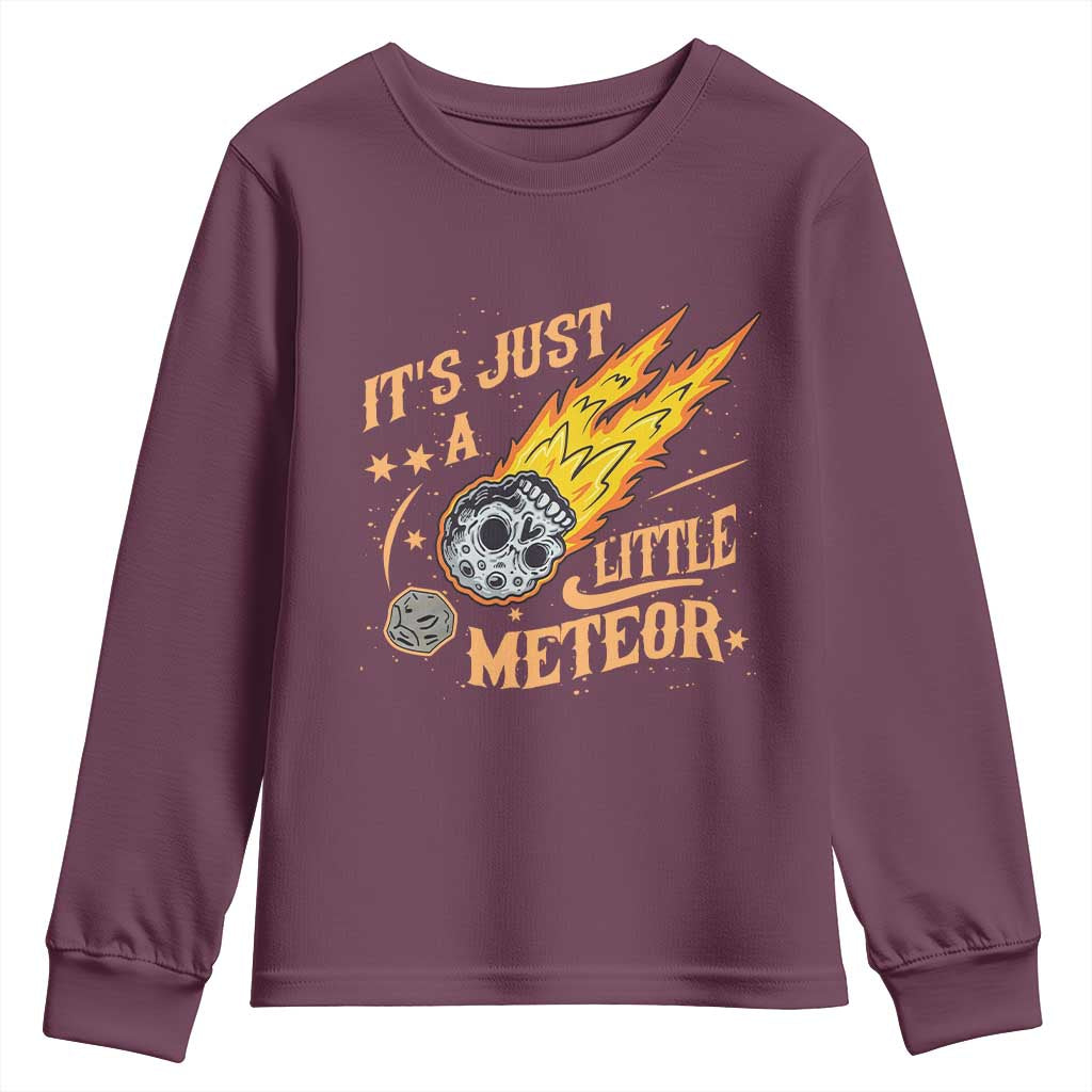 Funny Skull Meteorite Youth Sweatshirt Just A Little Meteor