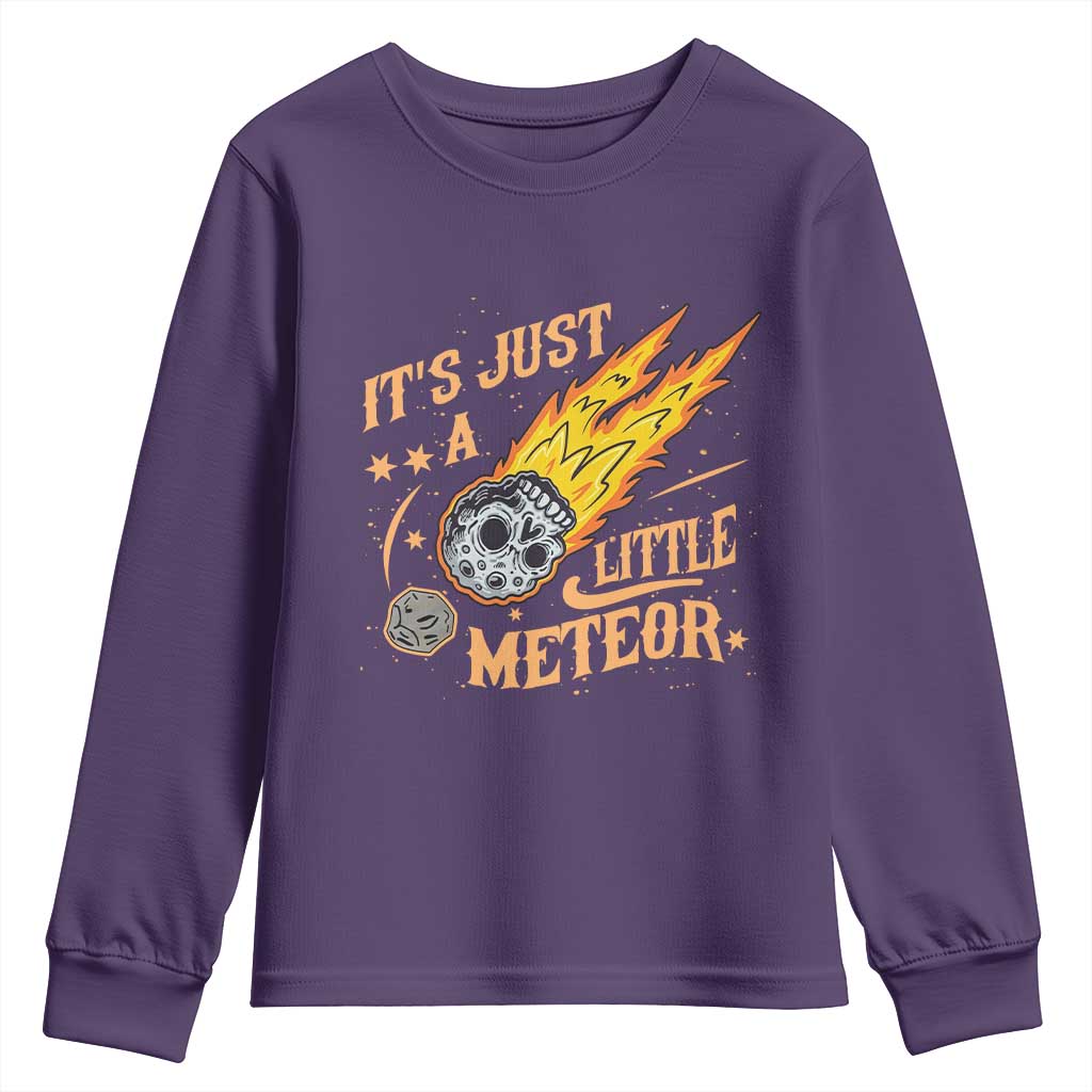 Funny Skull Meteorite Youth Sweatshirt Just A Little Meteor