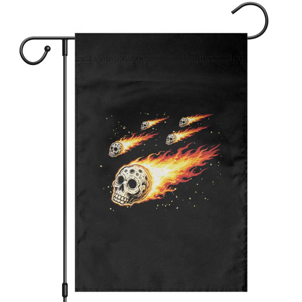 Skull Meteorite Garden Flag Deep Space Asteroid Meteor Shower TS12 Black Print Your Wear
