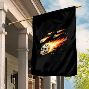 Skull Meteorite Garden Flag Deep Space Asteroid Meteor Shower