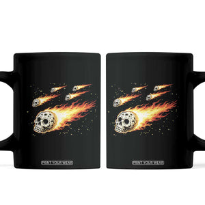 Skull Meteorite Coffee Mug Deep Space Asteroid Meteor Shower