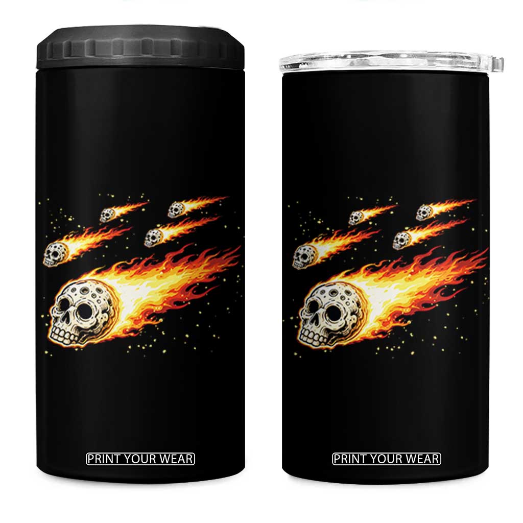 Skull Meteorite 4 in 1 Can Cooler Tumbler Deep Space Asteroid Meteor Shower
