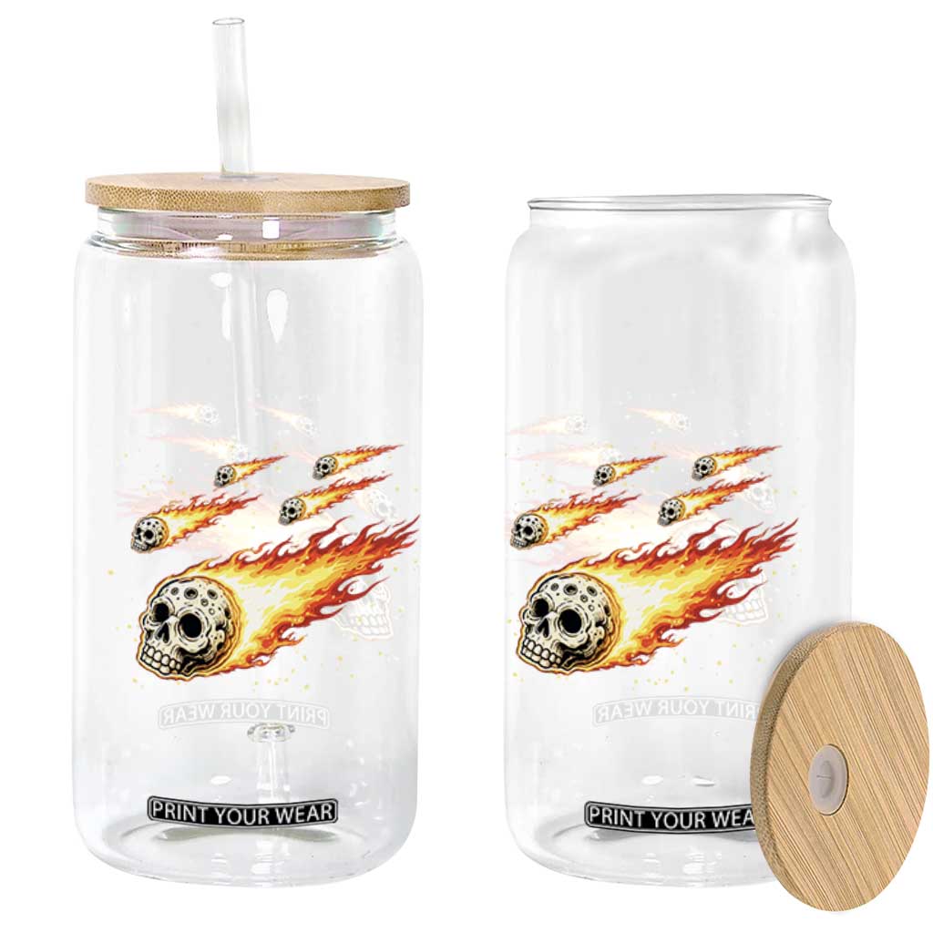 Skull Meteorite Glass Can Deep Space Asteroid Meteor Shower