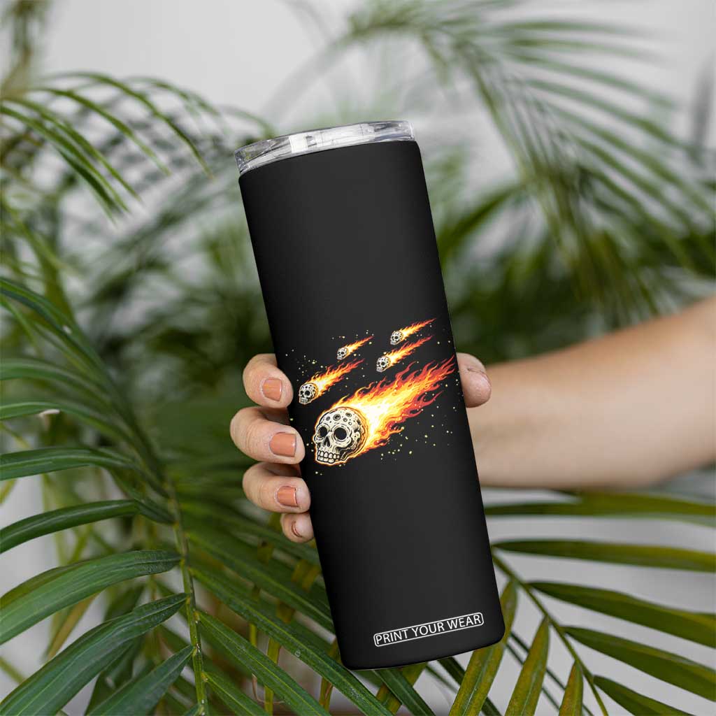 Skull Meteorite Skinny Tumbler Deep Space Asteroid Meteor Shower