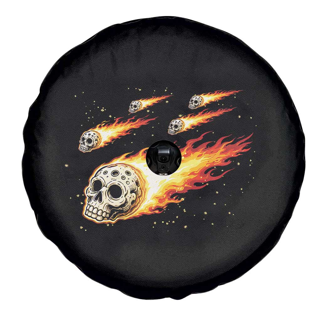 Skull Meteorite Spare Tire Cover Deep Space Asteroid Meteor Shower
