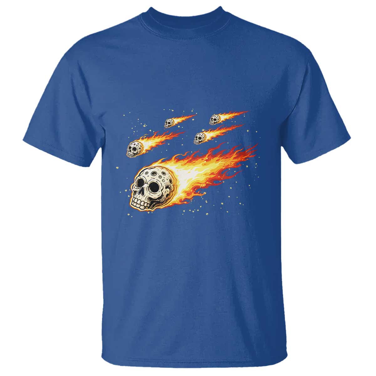 Skull Meteorite T Shirt Deep Space Asteroid Meteor Shower
