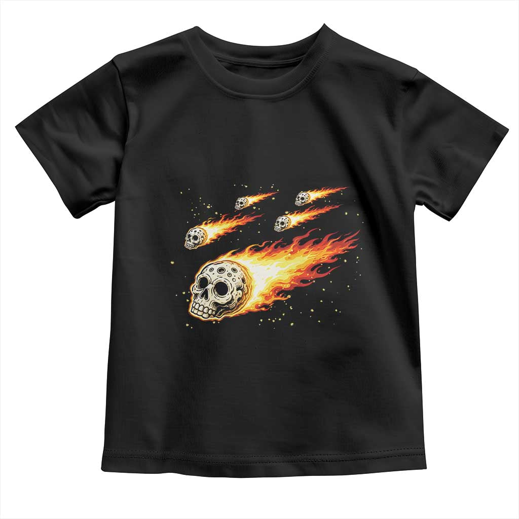 Skull Meteorite Toddler T Shirt Deep Space Asteroid Meteor Shower