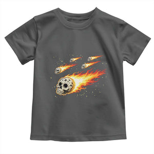 Skull Meteorite Toddler T Shirt Deep Space Asteroid Meteor Shower