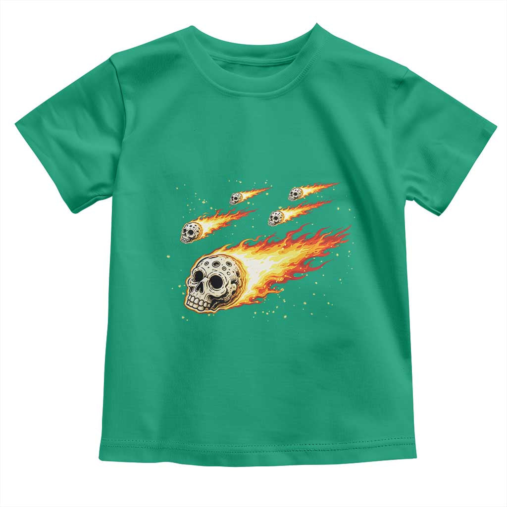 Skull Meteorite Toddler T Shirt Deep Space Asteroid Meteor Shower