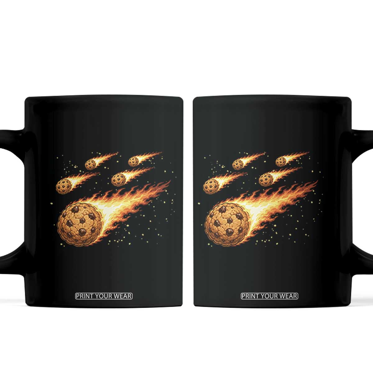Cookie Meteor Shower Coffee Mug Funny Space Dessert