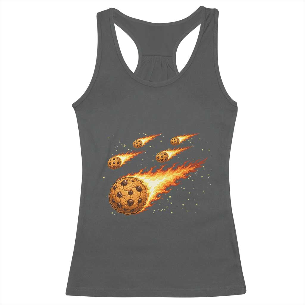 Cookie Meteor Shower Racerback Tank Top Funny Space Dessert
