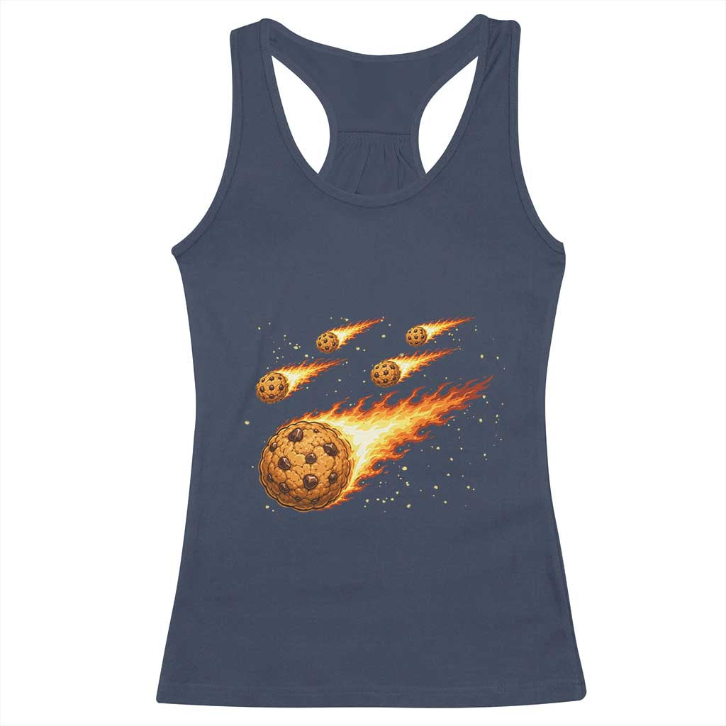 Cookie Meteor Shower Racerback Tank Top Funny Space Dessert