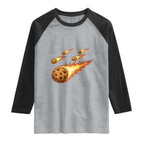 Cookie Meteor Shower Raglan Shirt Funny Space Dessert
