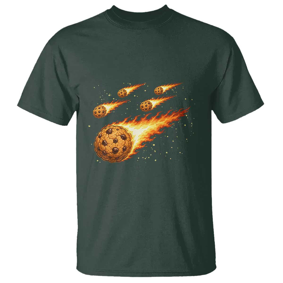 Cookie Meteor Shower T Shirt Funny Space Dessert