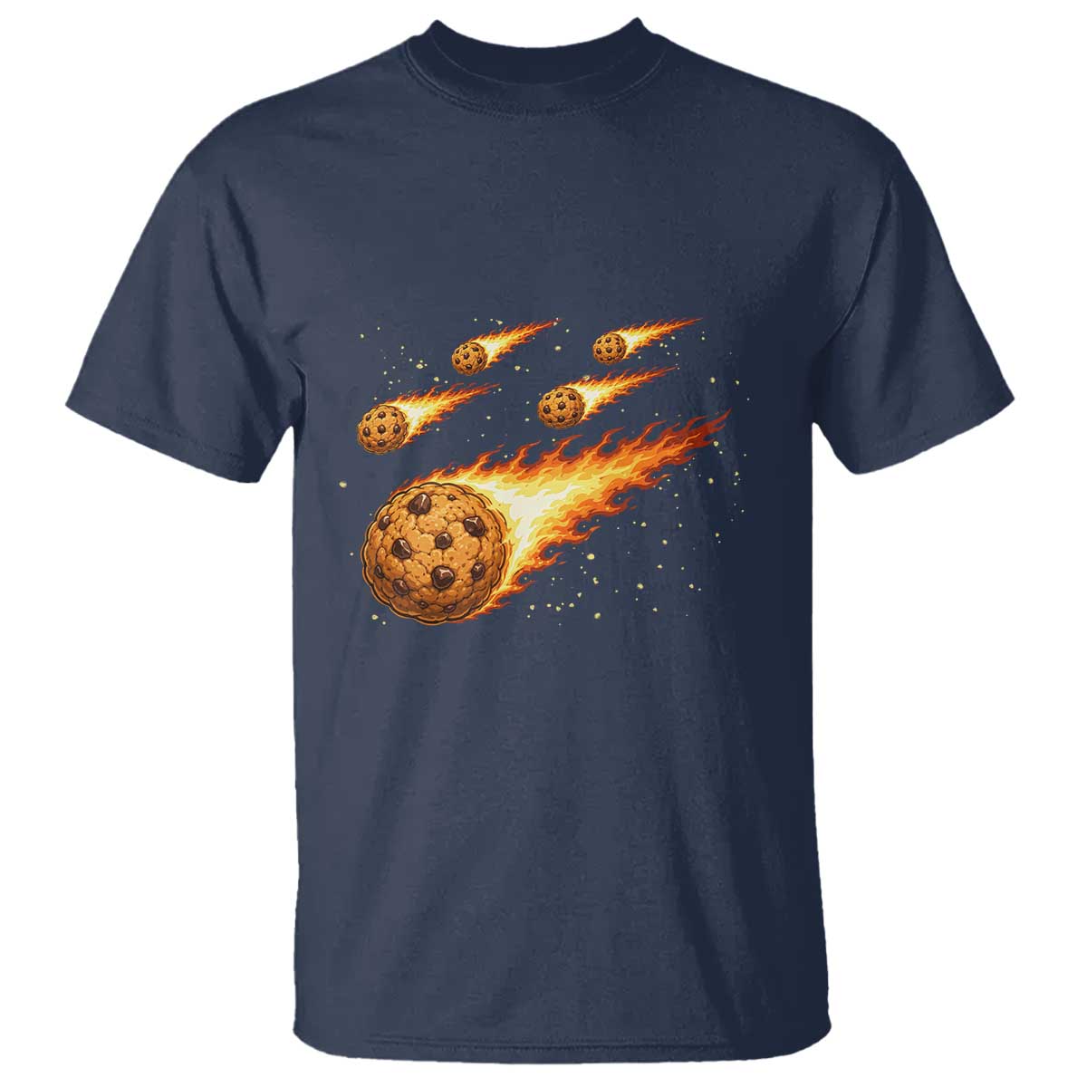 Cookie Meteor Shower T Shirt Funny Space Dessert