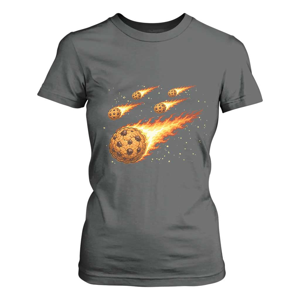 Cookie Meteor Shower T Shirt For Women Funny Space Dessert