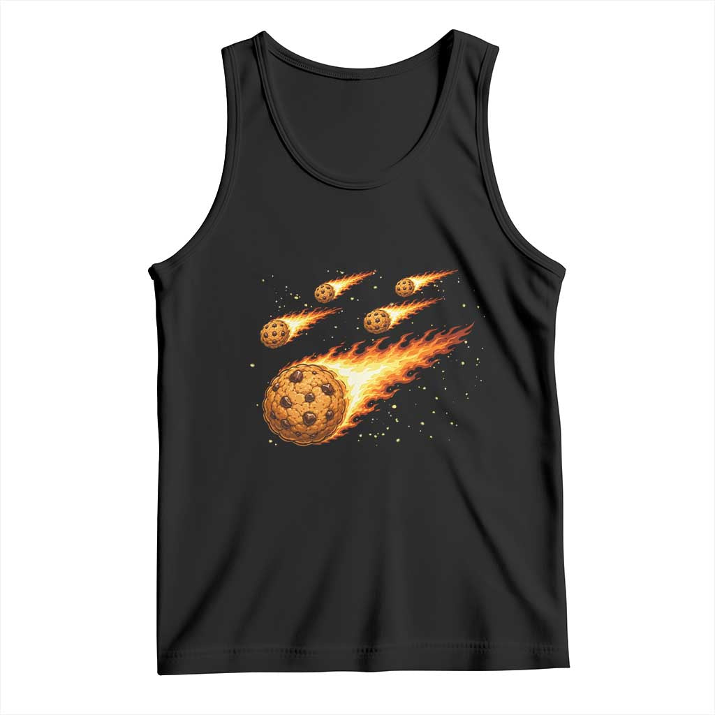 Cookie Meteor Shower Tank Top Funny Space Dessert