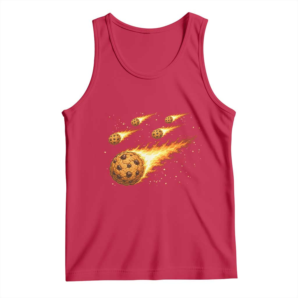 Cookie Meteor Shower Tank Top Funny Space Dessert