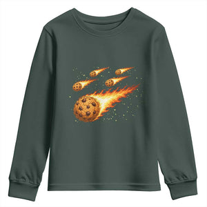 Cookie Meteor Shower Youth Sweatshirt Funny Space Dessert