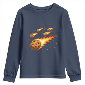 Cookie Meteor Shower Youth Sweatshirt Funny Space Dessert