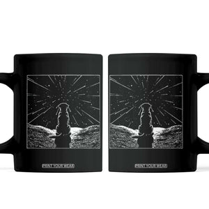 Meteor Shower Science Gift Coffee Mug Dog Watching Stars
