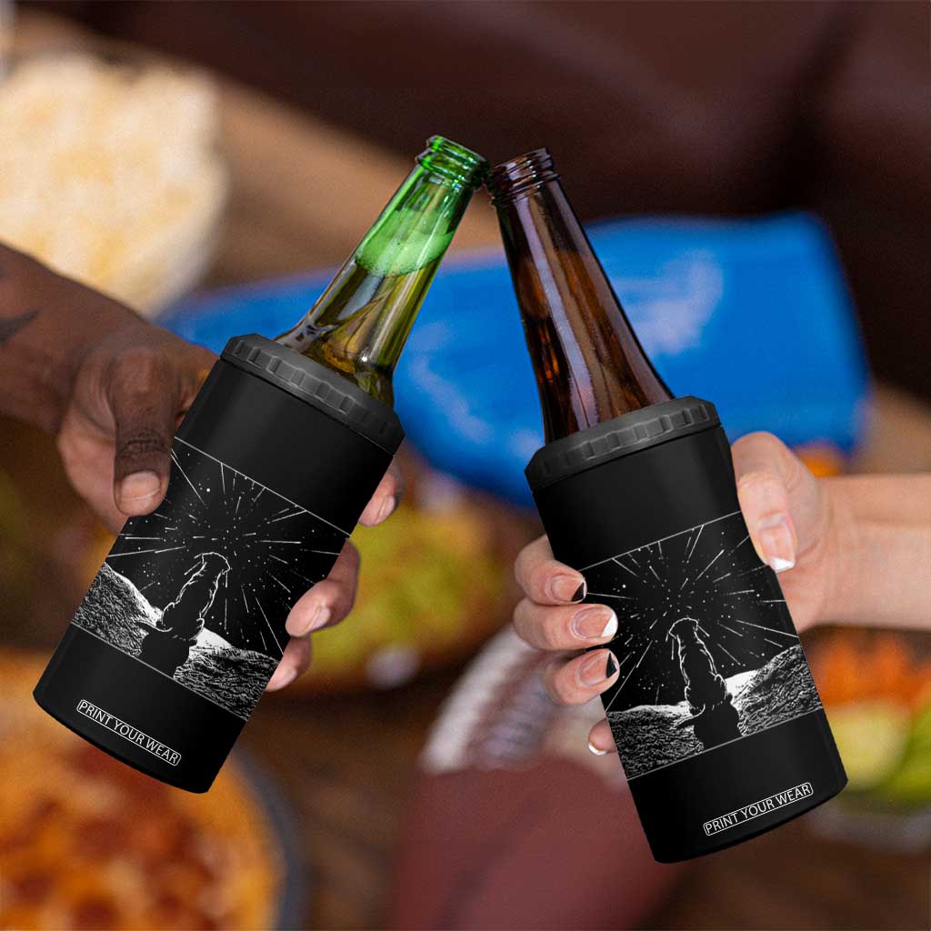 Meteor Shower Science Gift 4 in 1 Can Cooler Tumbler Dog Watching Stars