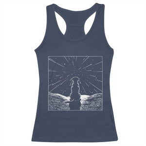 Meteor Shower Science Gift Racerback Tank Top Dog Watching Stars