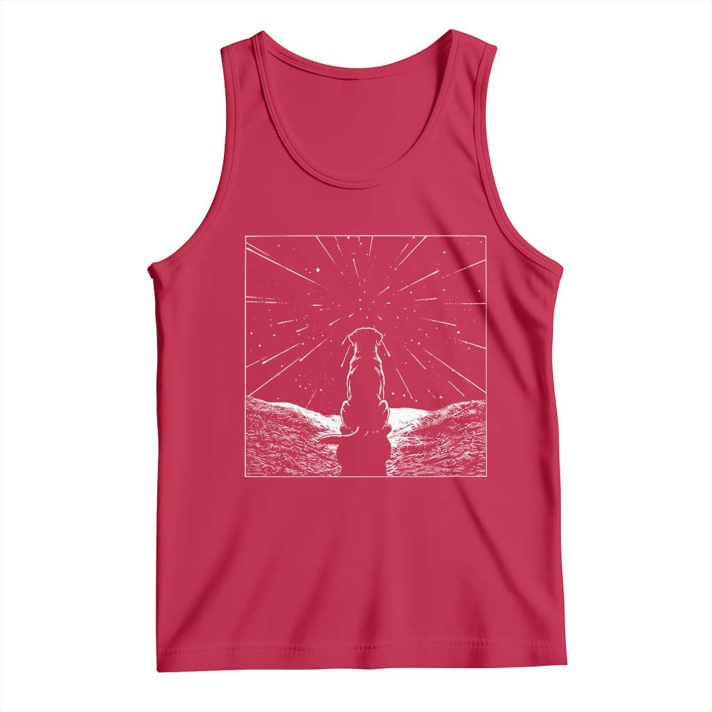 Meteor Shower Science Gift Tank Top Dog Watching Stars