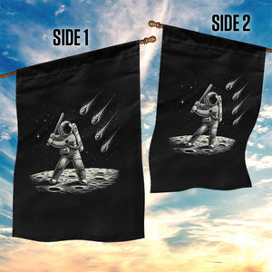 Funny Astronaut Smashing Meteors In Space Garden Flag Astronomy Lover Gift