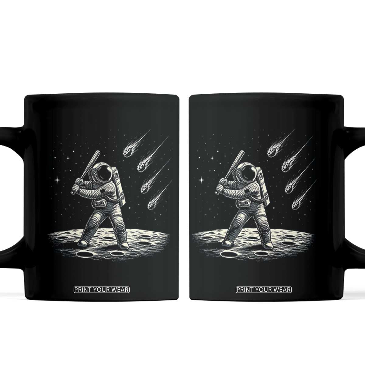 Funny Astronaut Smashing Meteors In Space Coffee Mug Astronomy Lover Gift
