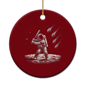 Funny Astronaut Smashing Meteors In Space Ceramic Ornament Astronomy Lover Gift