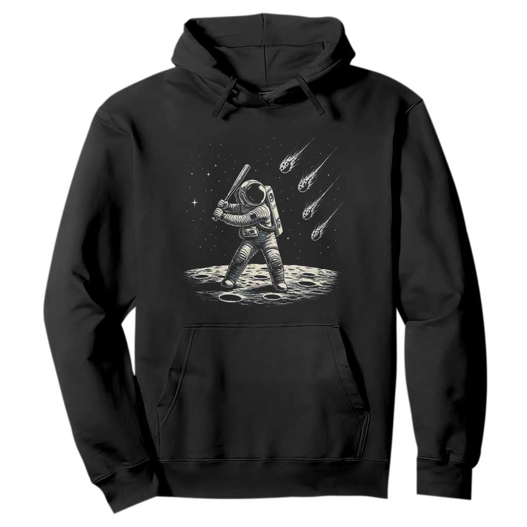 Funny Astronaut Smashing Meteors In Space Hoodie Astronomy Lover Gift