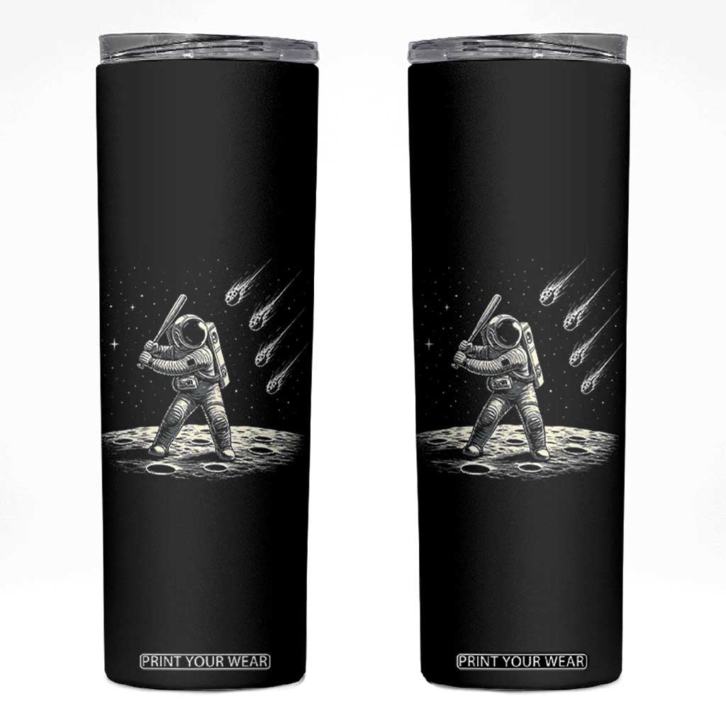 Funny Astronaut Smashing Meteors In Space Skinny Tumbler Astronomy Lover Gift