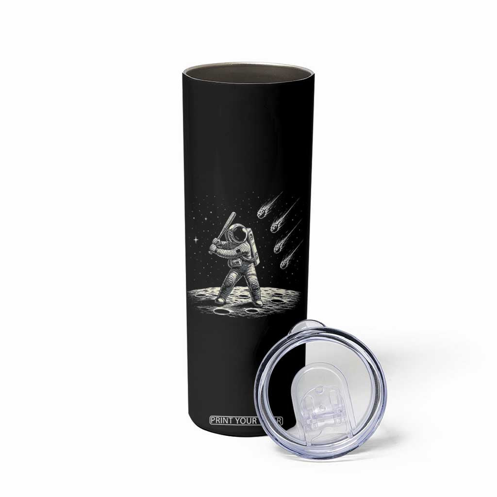 Funny Astronaut Smashing Meteors In Space Skinny Tumbler Astronomy Lover Gift