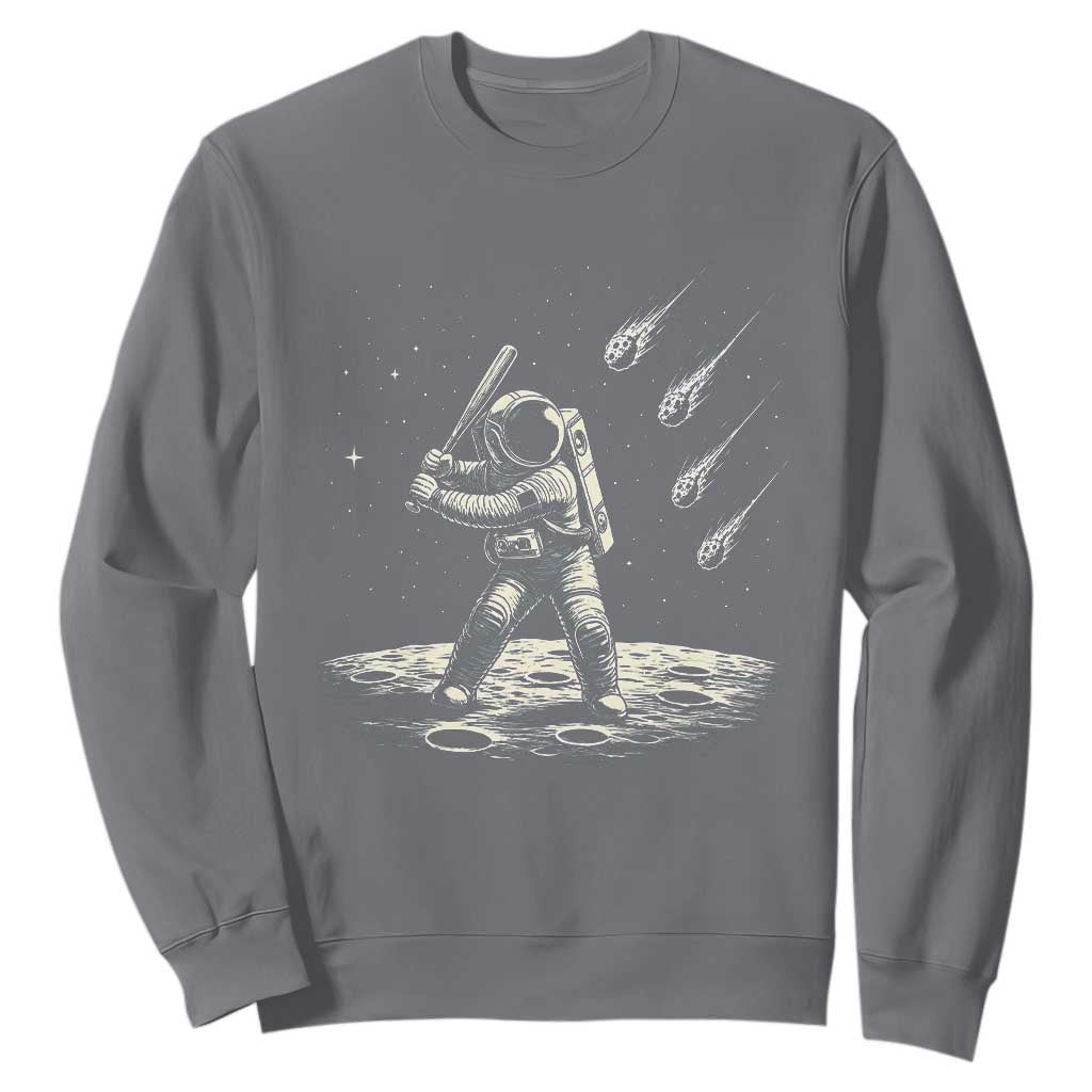 Funny Astronaut Smashing Meteors In Space Sweatshirt Astronomy Lover Gift