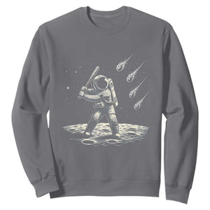 Funny Astronaut Smashing Meteors In Space Sweatshirt Astronomy Lover Gift