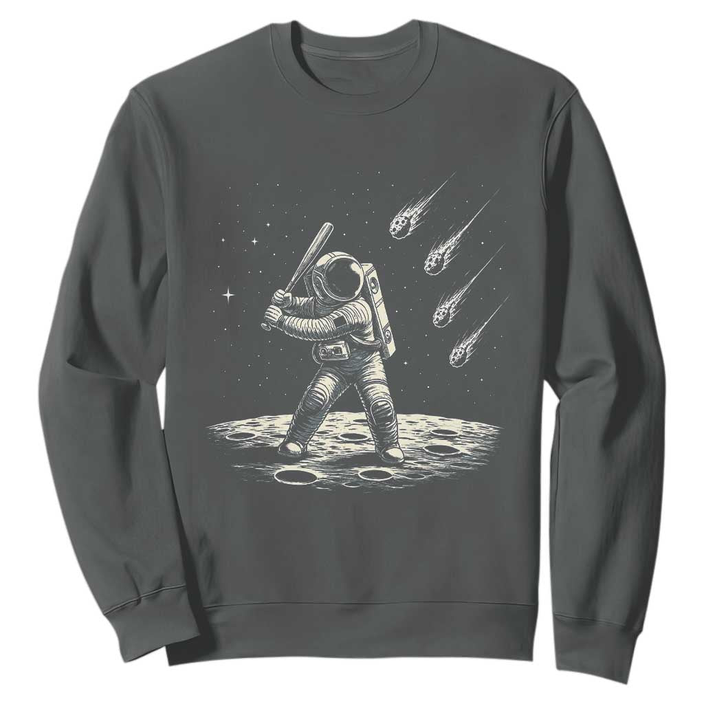Funny Astronaut Smashing Meteors In Space Sweatshirt Astronomy Lover Gift