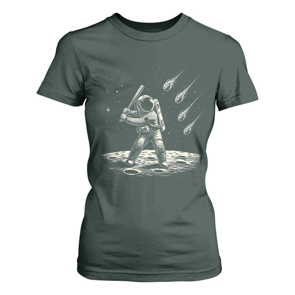 Funny Astronaut Smashing Meteors In Space T Shirt For Women Astronomy Lover Gift