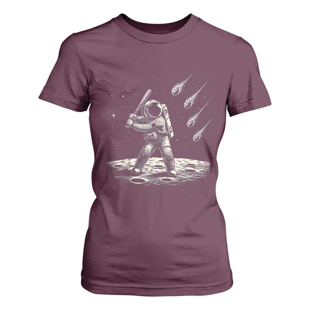Funny Astronaut Smashing Meteors In Space T Shirt For Women Astronomy Lover Gift